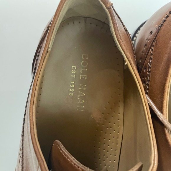Cole Haan Men\'s Warren Wing Tip Oxford Style C20322 British Tan Size 9.5 main image 11